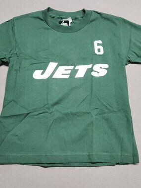 Nfl New York Jets Mark Sanchez 6 Youth T Shirt Small Cotton Green Usa 151
